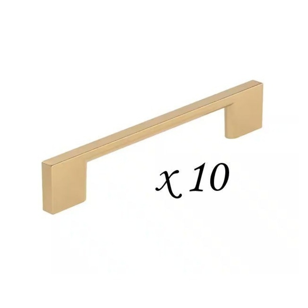 10 Pack Richelieu BP8160128CHBRZ Champagne Bronze Cabinet Pull 5 1/16 Center